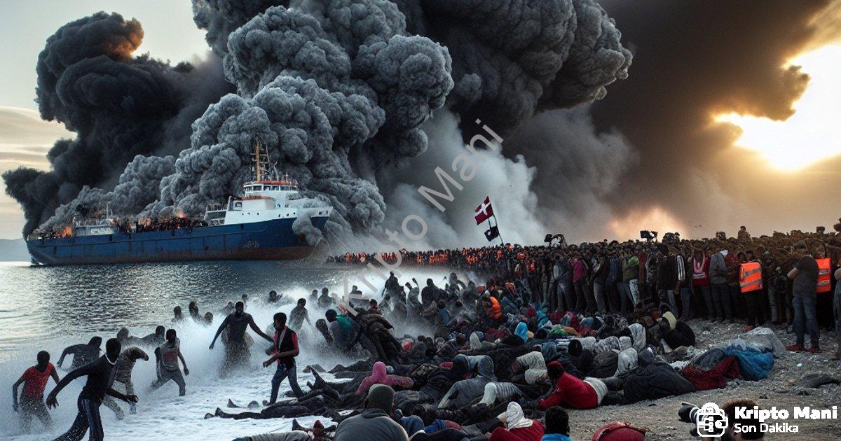 "İzmir Kıyılarında Hareketli Saatler: 120 Düzensiz Göçmen Yakalandı" başlıklı haber için fotorealist