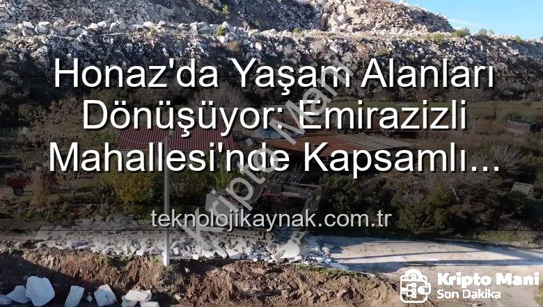 Emirazizli Mahallesi çevre düzenleme - Honaz'da Kentsel Dönüşüm Sürüyor: Emirazizli Mahallesi'ne Estetik Dokunuş!