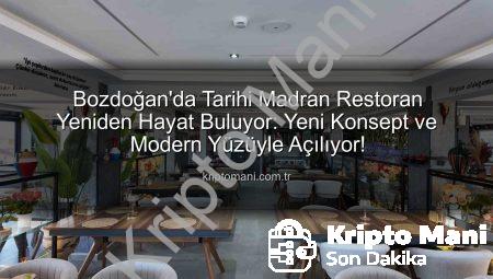 Bozdoğan’da Tarihi Madran Restoran Yeniden Hayat Buluyor: Yeni Konsept ve Modern Yüzüyle Açılıyor!