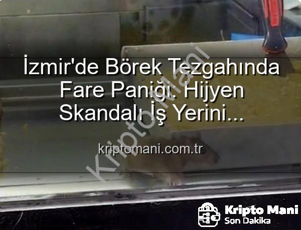 börek tezgahında fare - İzmir'de Börek Tezgahında Fare Paniği: Hijyen Skandalı İş Yerini Mühürletti!